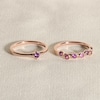 Thumbnail Image 4 of Juliette Maison Natural Peridot & Natural Rhodolite Garnet Ring 10K White Gold