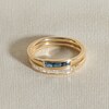 Thumbnail Image 4 of Juliette Maison Natural Rhodolite Garnet Baguette Bar Ring 10K White Gold