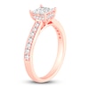 Thumbnail Image 2 of Diamond Engagement Ring 7/8 ct tw Princess/Round 14K Rose Gold