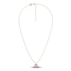 Thumbnail Image 2 of Juliette Maison Natural Pink Tourmaline Pendant Necklace 10K Yellow Gold