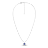 Thumbnail Image 2 of Juliette Maison Natural Blue Sapphire Pendant Necklace 10K White Gold