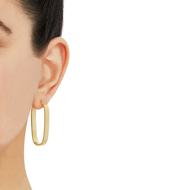 Main Image 3 of Large Hoop Earrings 10K Yellow Gold 39mm