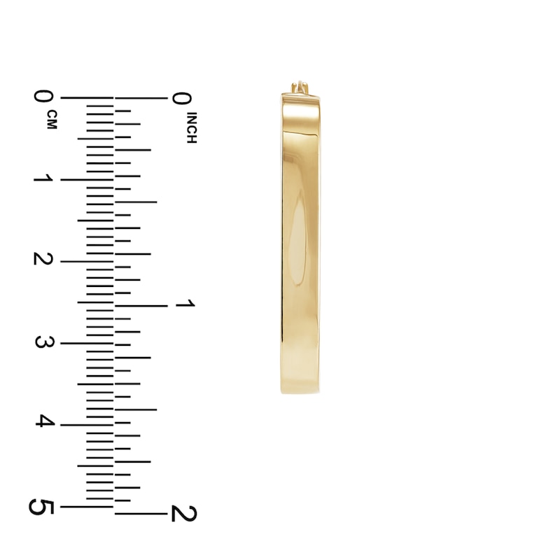 Main Image 4 of Large Hoop Earrings 10K Yellow Gold 39mm
