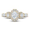 Thumbnail Image 2 of Vera Wang WISH Diamond Engagement Ring Setting 1-1/4 ct tw oval/Round 14K Yellow Gold