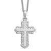Thumbnail Image 1 of Cross Pendant Necklace 14K White Gold 18"