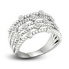 Thumbnail Image 2 of Diamond Beaded Bezel Wedding Band 1/10 ct tw Round 14K White Gold