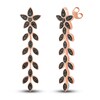 Thumbnail Image 0 of Pnina Tornai Black Diamond Drop Earrings 5/8 ct tw Round 14K Rose Gold