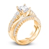 Thumbnail Image 3 of Diamond Bridal Set 1-7/8 ct tw Princess/Round 14K Yellow Gold
