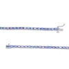 Thumbnail Image 2 of Kallati Oval-Cut Natural Tanzanite Tennis Bracelet 14K White Gold 7"