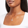 Thumbnail Image 2 of Kallati Pear-Shaped Natural Tanzanite & Natural Yellow Diamond Necklace 1 ct tw Round 14K Two-Tone Gold 18"