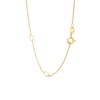 Thumbnail Image 3 of Kallati Pear-Shaped Natural Tanzanite & Natural Yellow Diamond Necklace 1 ct tw Round 14K Two-Tone Gold 18"
