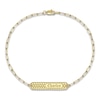 Thumbnail Image 1 of Engravable Station Bracelet 14K Yellow Gold 7.5" 32mm