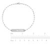 Thumbnail Image 2 of Engravable Station Bracelet 14K Yellow Gold 7.5" 32mm