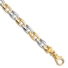 Thumbnail Image 0 of Solid High-Polish Anchor Link Chain Bracelet 14K Two-Tone Gold 8.25"