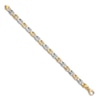 Thumbnail Image 2 of Solid High-Polish Anchor Link Chain Bracelet 14K Two-Tone Gold 8.25"