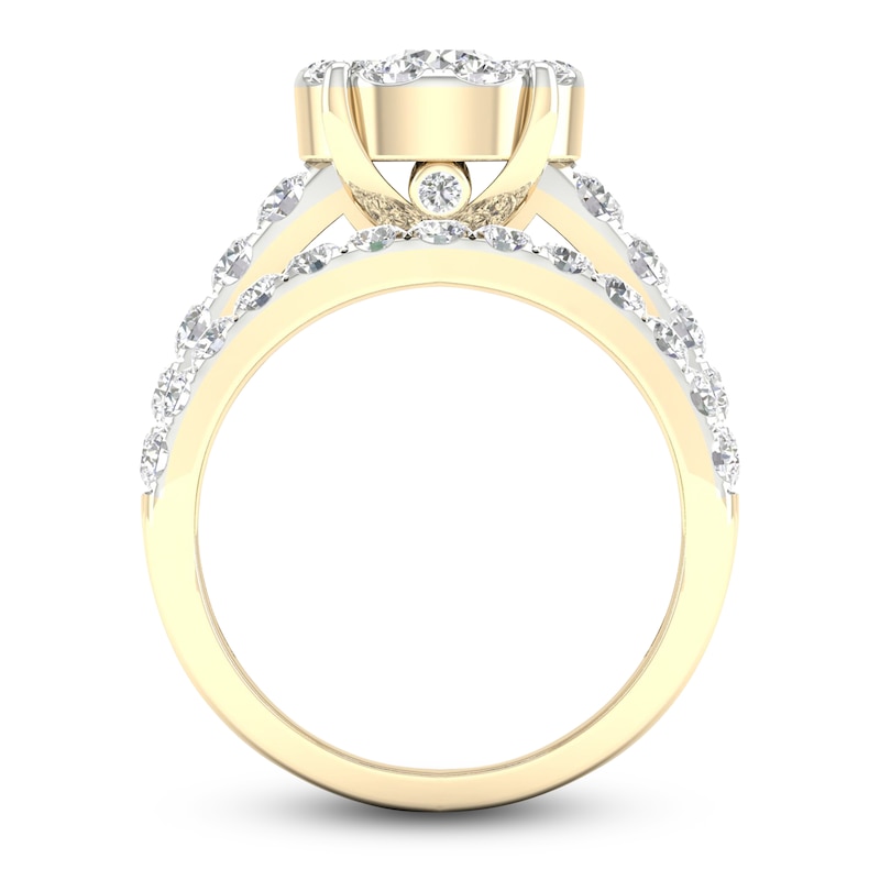 Main Image 4 of Diamond Bridal Set 2 ct tw Round 14K Yellow Gold