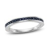 Thumbnail Image 1 of Natural Blue Sapphire Stackable Ring 14K White Gold