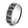 Thumbnail Image 2 of Men's Birch Wedding Band Titanium/14K White Gold 7.5mm