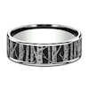Thumbnail Image 3 of Men's Birch Wedding Band Titanium/14K White Gold 7.5mm