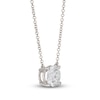 Thumbnail Image 2 of Lab-Grown Diamond Solitaire Necklace 1-1/2 ct tw Round 14K White Gold 19" (SI2/F)