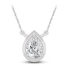 Thumbnail Image 0 of Diamond Pendant Necklace 3/8 ct tw Pear 14K White Gold 18" (I1,I)