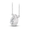 Thumbnail Image 2 of Diamond Pendant Necklace 3/8 ct tw Pear 14K White Gold 18" (I1,I)