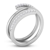 Thumbnail Image 1 of Diamond Spiral Wrap Ring 1/5 ct tw Round 14K White Gold