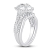 Thumbnail Image 2 of Diamond Twist Bridal Set 3/4 ct tw Pear/Round 14K White Gold