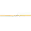 Thumbnail Image 2 of Solid Herringbone Chain Necklace 14K Yellow Gold 20" 4.6mm