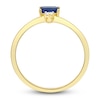 Thumbnail Image 2 of Natural Blue Sapphire Ring 1/20 ct tw Diamonds 14K Yellow Gold