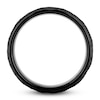 Thumbnail Image 1 of Men's Hammered Wedding Band Black Tungsten 8.0mm