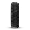 Thumbnail Image 3 of Men's Hammered Wedding Band Black Tungsten 8.0mm