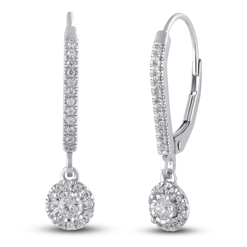 Diamond Earrings 1/4 ct tw Round 14K White Gold | Jared