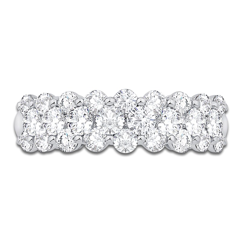 Main Image 3 of Diamond Multi-Row Ring 1-1/2 ct tw 14K White Gold