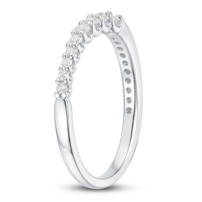 Main Image 2 of Round Diamond Anniversary Band 1/3 ct tw 14K White Gold
