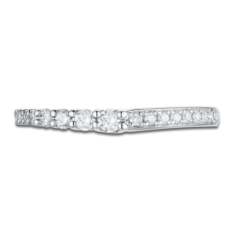 Main Image 3 of Round Diamond Anniversary Band 1/3 ct tw 14K White Gold