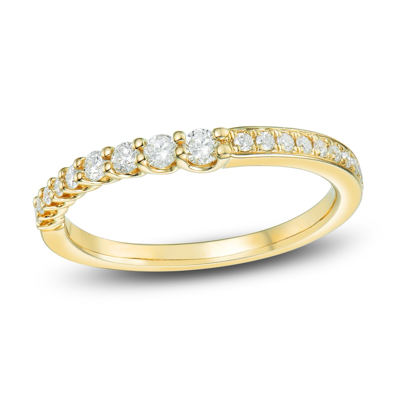 Main Image 1 of Round Diamond Anniversary Band 1/3 ct tw 14K Yellow Gold