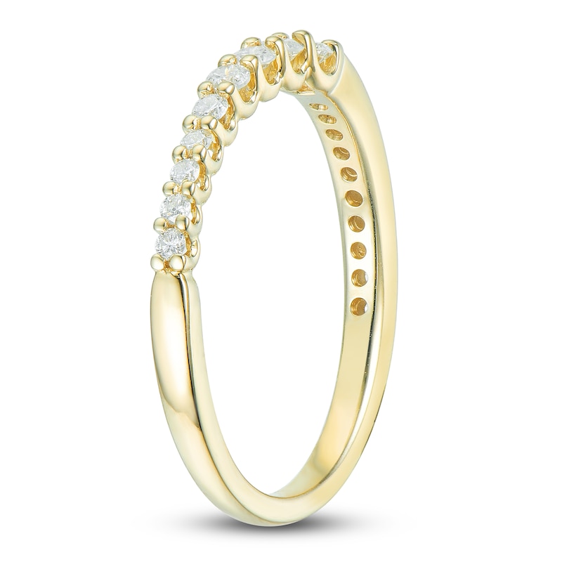 Main Image 2 of Round Diamond Anniversary Band 1/3 ct tw 14K Yellow Gold