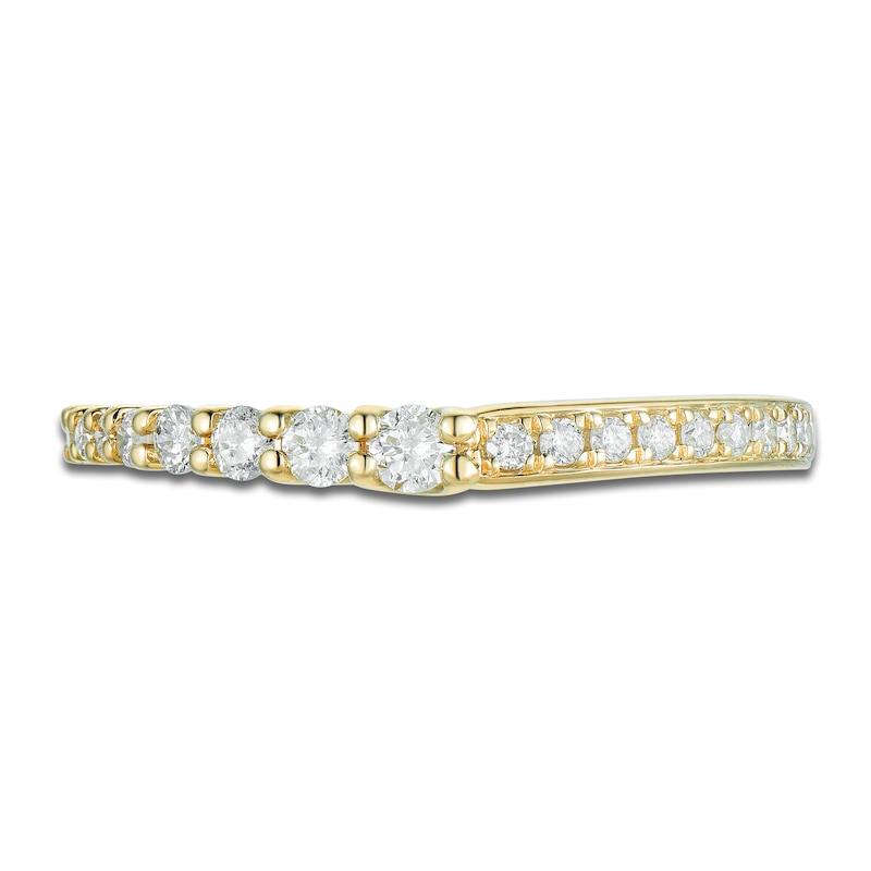 Main Image 3 of Round Diamond Anniversary Band 1/3 ct tw 14K Yellow Gold