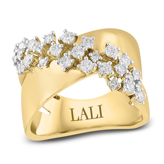 LALI Jewels 14K Gold Polished 0.81ctw Diamond Clover Stud Earrings
