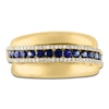 Thumbnail Image 3 of LALI Jewels Natural Blue Sapphire & Diamond Ring 1/4 ct tw 14K Yellow Gold