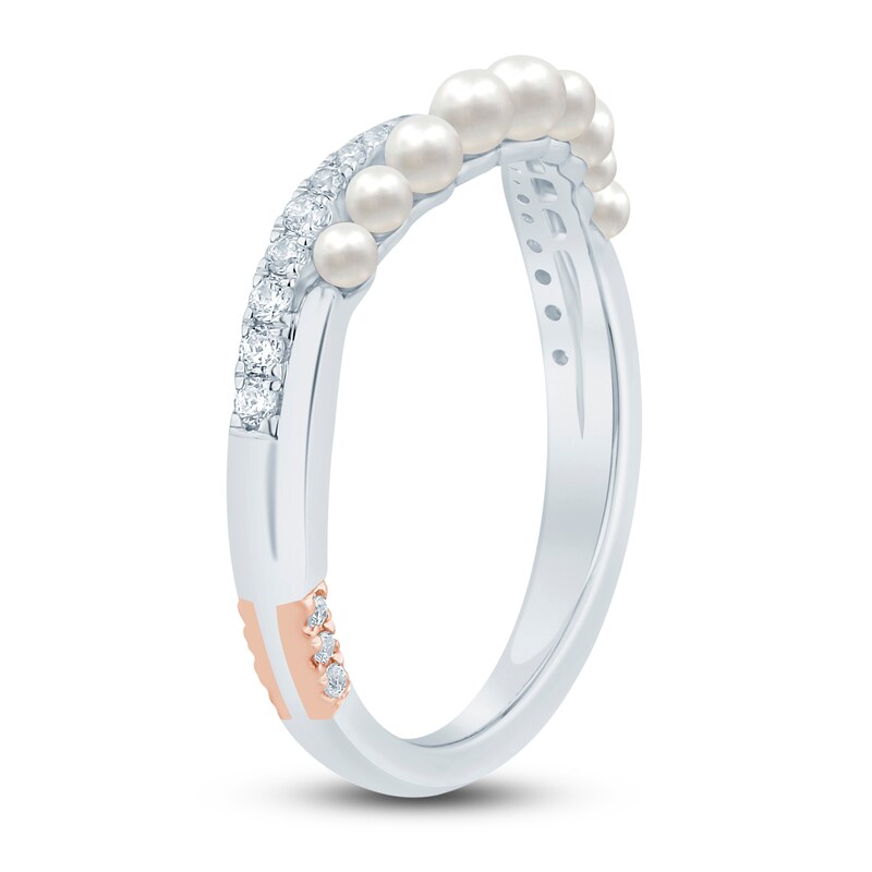 Main Image 2 of Pnina Tornai Freshwater Cultured Pearl & Diamond Anniversary Band 1/6 ct tw 14K White Gold