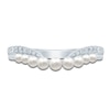 Thumbnail Image 3 of Pnina Tornai Freshwater Cultured Pearl & Diamond Anniversary Band 1/6 ct tw 14K White Gold