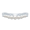 Thumbnail Image 2 of Pnina Tornai Freshwater Cultured Pearl & Diamond Anniversary Band 1/6 ct tw 14K White Gold