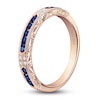 Thumbnail Image 1 of Kirk Kara Natural Blue Sapphire & Diamond Accent Wedding Band 18K Rose Gold