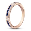 Thumbnail Image 2 of Kirk Kara Natural Blue Sapphire & Diamond Accent Wedding Band 18K Rose Gold