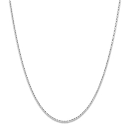Solid Diamond-Cut Rope Chain Necklace 1.3mm Sterling Silver 24"