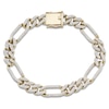 Thumbnail Image 1 of Men's Diamond Figaro Chain Bracelet 3/4 ct tw 10K Yellow Gold 8.25"