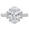 Thumbnail Image 3 of Oval-Cut Created By Jared Studio Lab-Created Diamond Engagement Ring 3-1/6 ct tw 14K White Gold