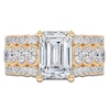 Thumbnail Image 3 of Emerald-Cut Created By Jared Studio Lab-Grown Diamond Engagement Ring 3-3/4 ct tw 14K Yellow Gold